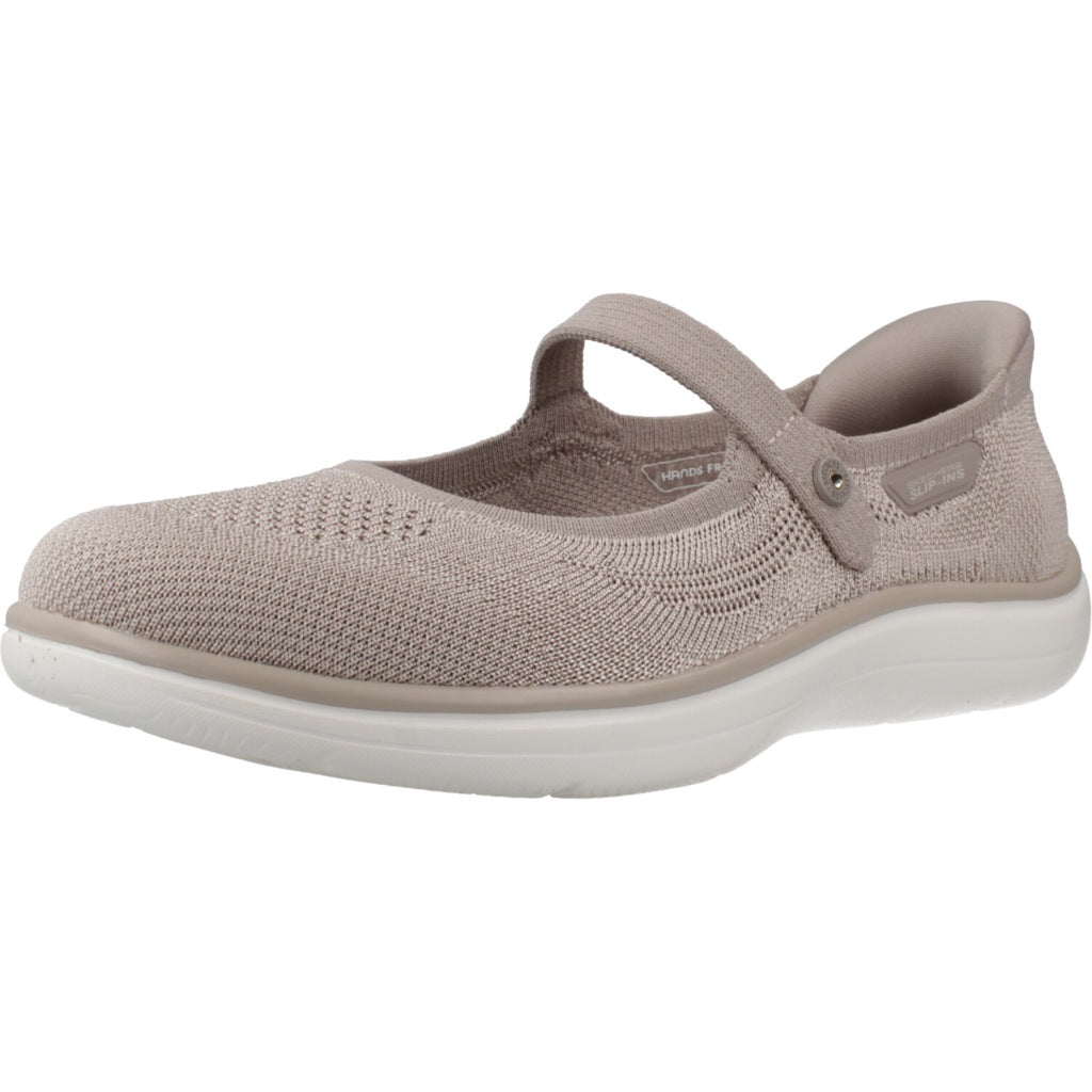 SKECHERS SLIP - INS ON THE GO FLEX RADIANT en color MARRON CLARO  (1)