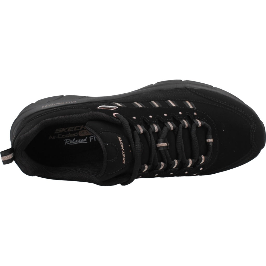 SKECHERS D LUX WALKER . GOLDEN en color NEGRO  (7)