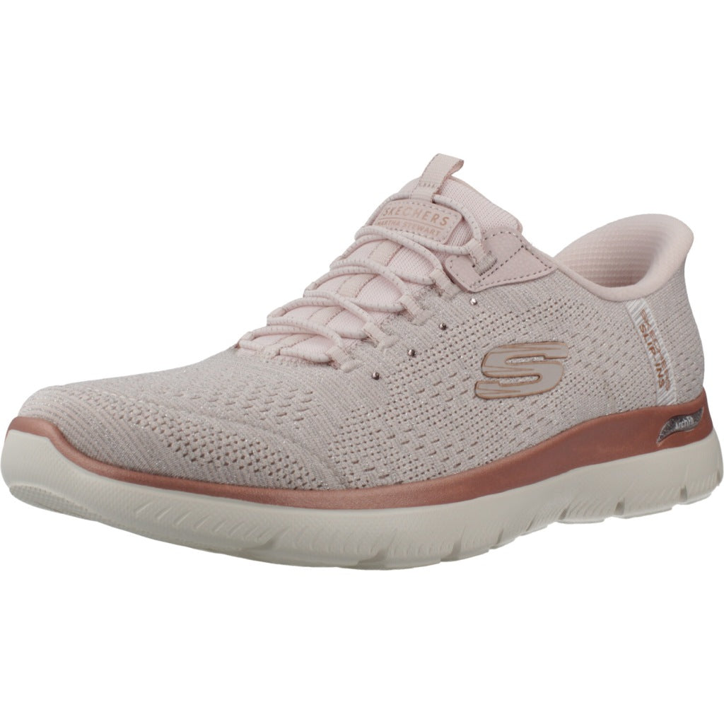 SKECHERS SLIP - INS ARCH FIT SUMMITS SOFT en color ROSA  (1)