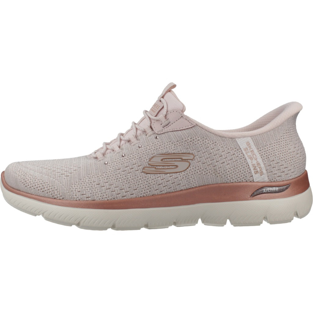 SKECHERS SLIP - INS ARCH FIT SUMMITS SOFT en color ROSA  (2)