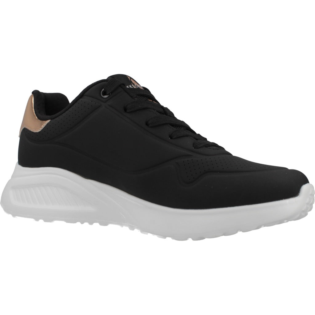 SKECHERS UNO LITE SHIMMER ALONG en color NEGRO  (5)