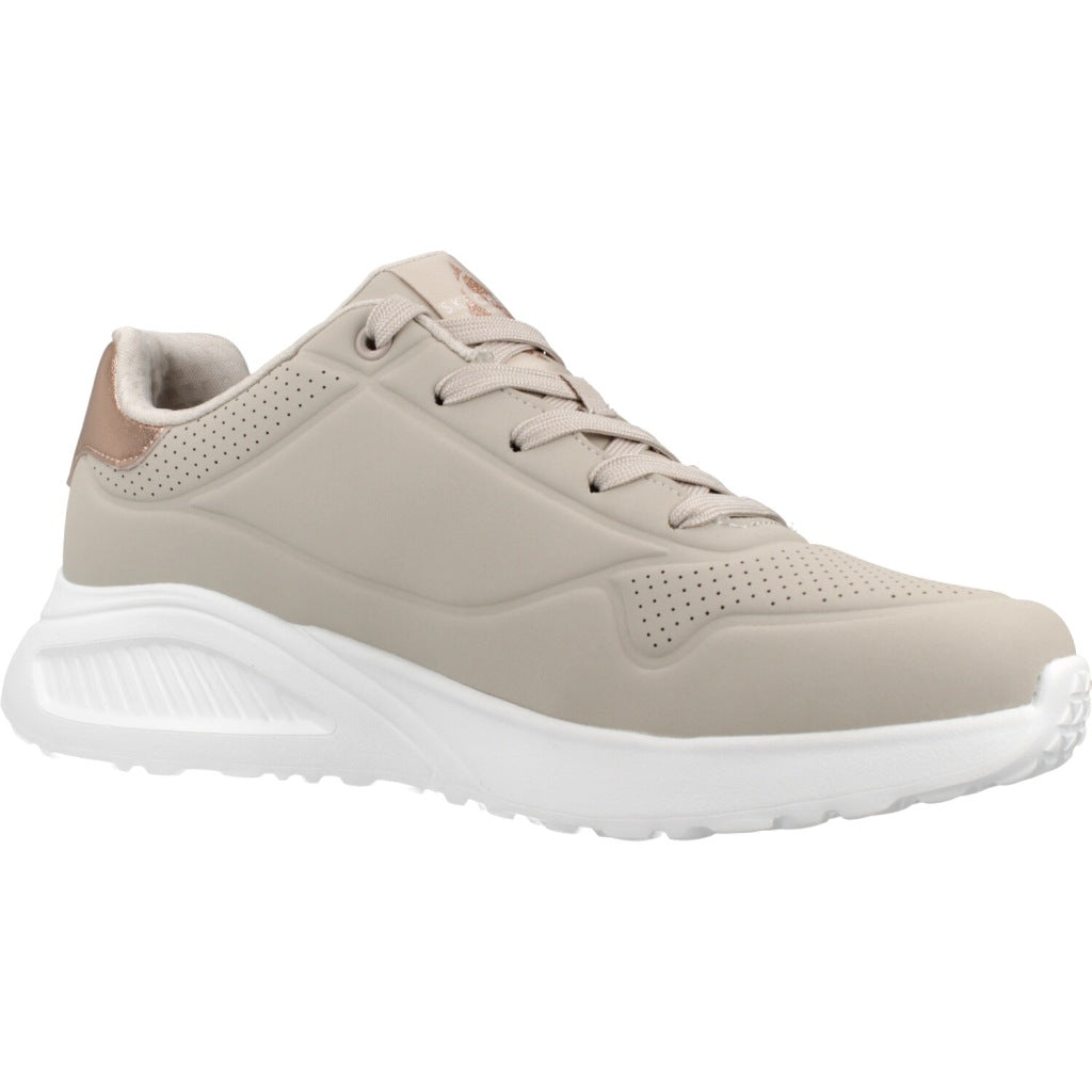 SKECHERS UNO LITE SHIMMER ALONG en color BEIS  (5)