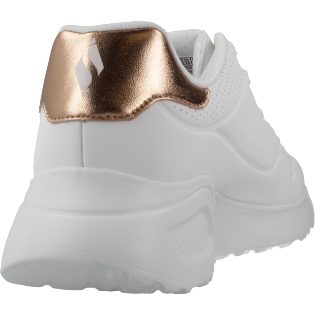 SKECHERS UNO LITE SHIMMER ALONG en color BLANCO  (3)