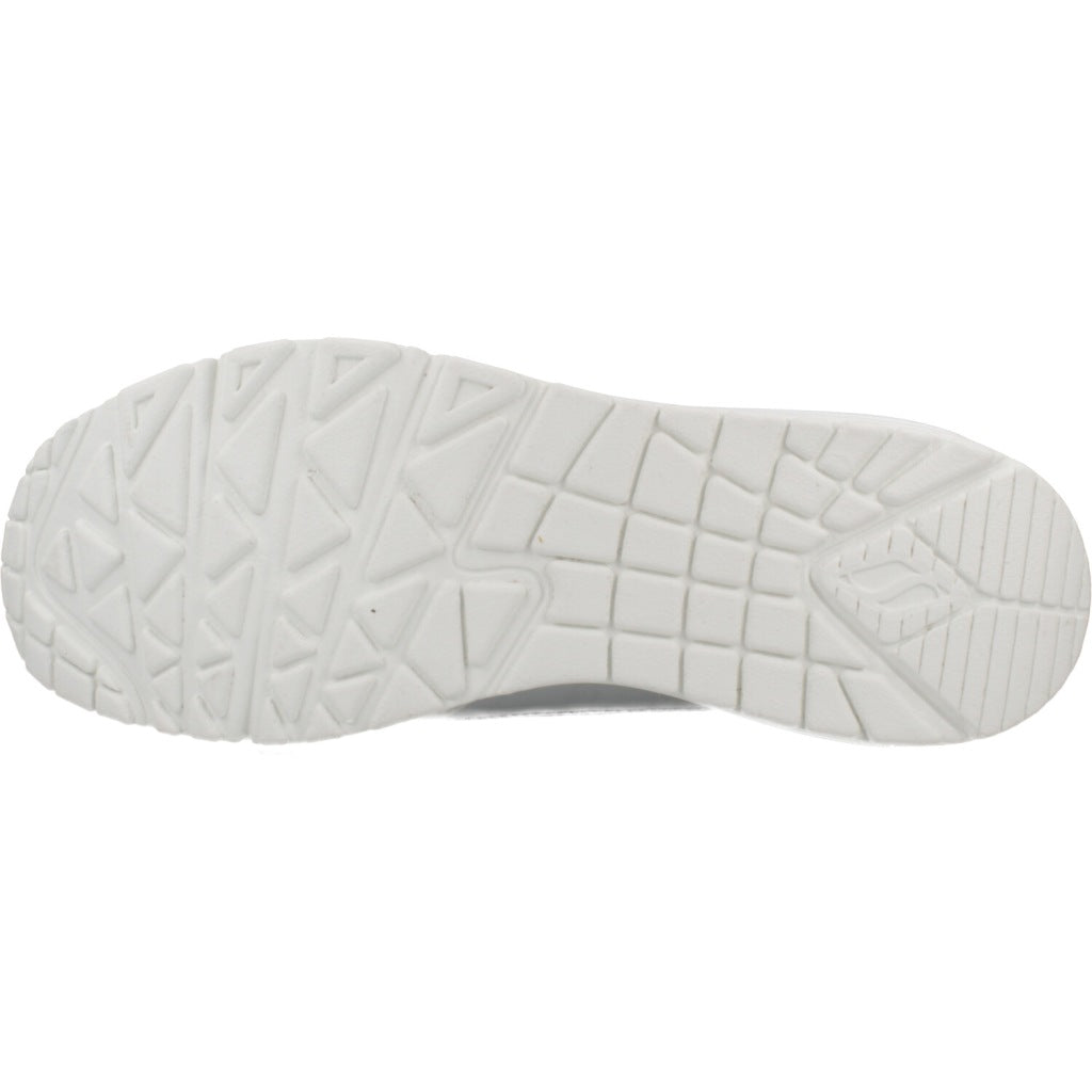 SKECHERS UNO METALLIC SLIDERS en color BLANCO  (7)