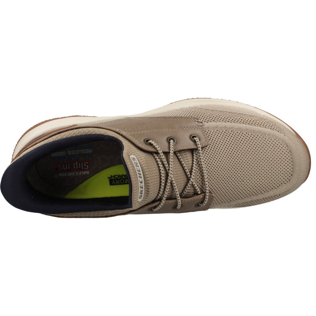 SKECHERS MEROE ALDEN en color MARRON CLARO  (6)