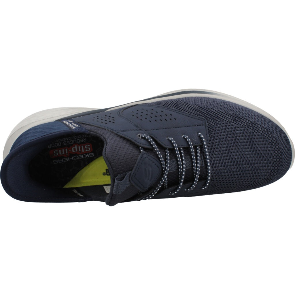 SKECHERS SLIP-INS SLADE CASTER en color AZUL  (7)