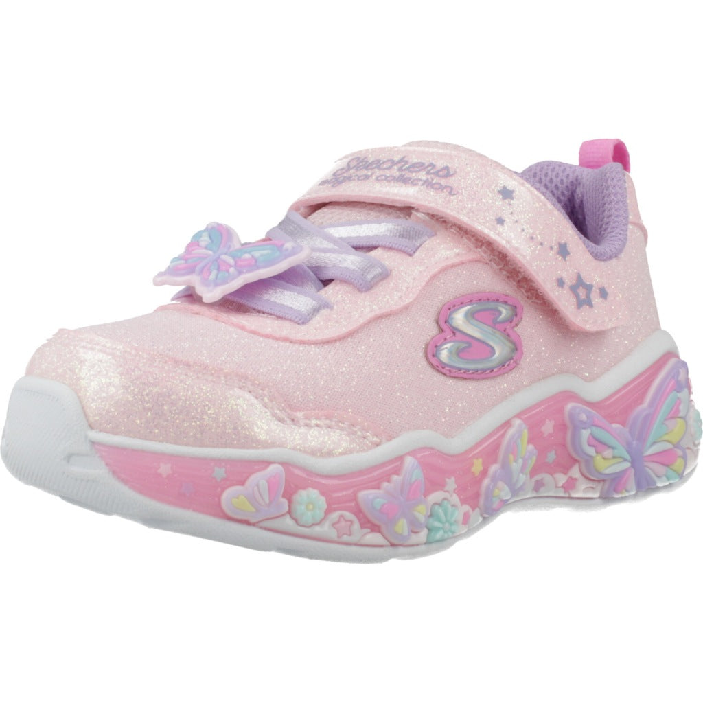 SKECHERS LIGHTS LIL BUTTERFLY BLIS en color ROSA  (1)