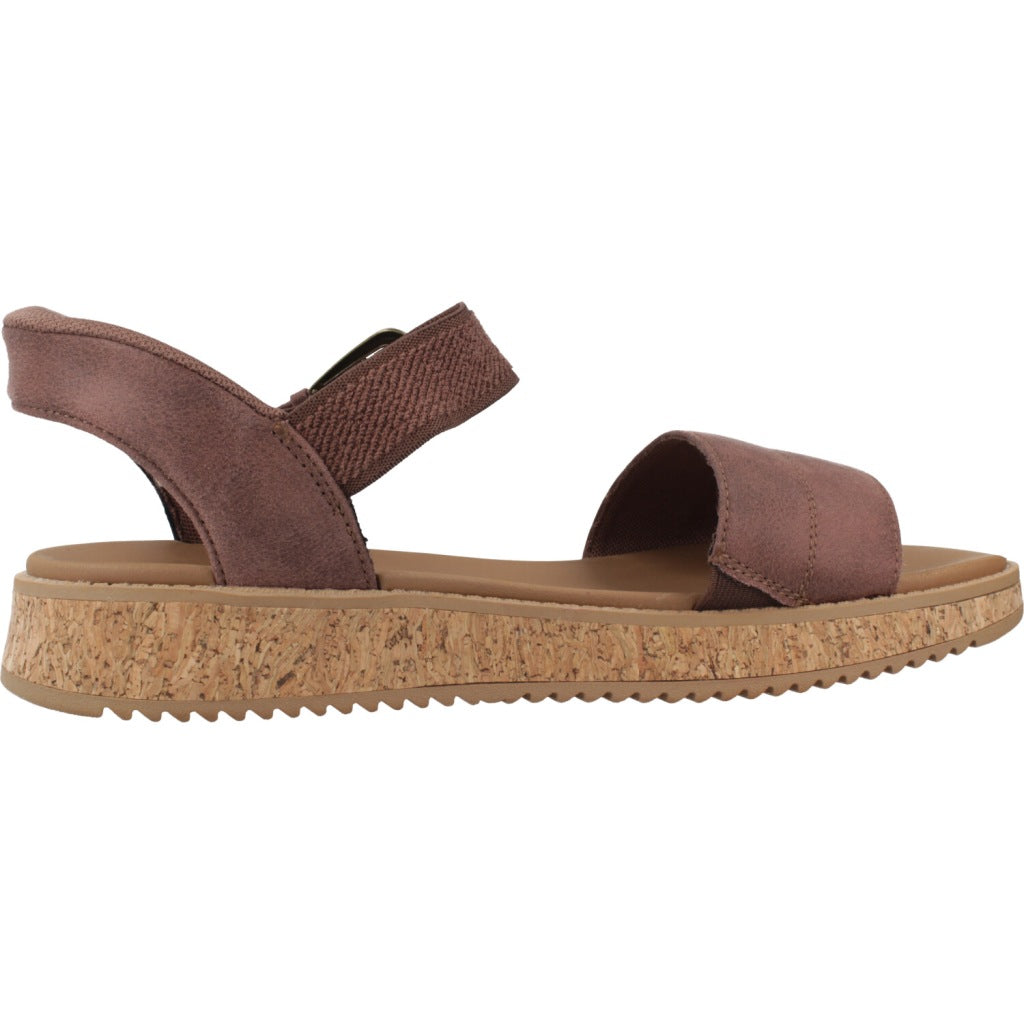 SKECHERS BOBS SUN VIBE BE CORKY en color MARRON  (4)