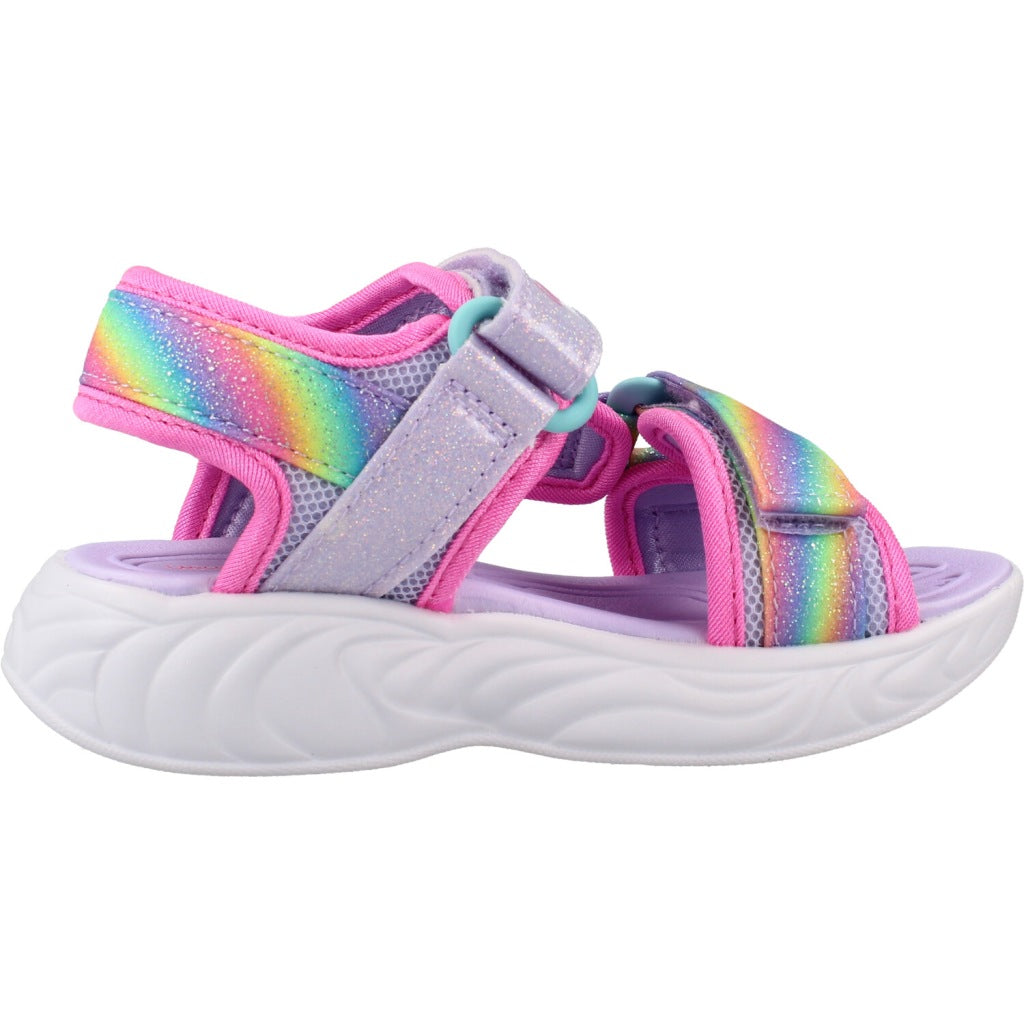 SKECHERS UNICORN DREAMS SANDAL- DREAMY en color VIOLETA  (4)