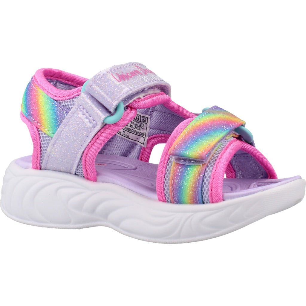 SKECHERS UNICORN DREAMS SANDAL- DREAMY en color VIOLETA  (5)
