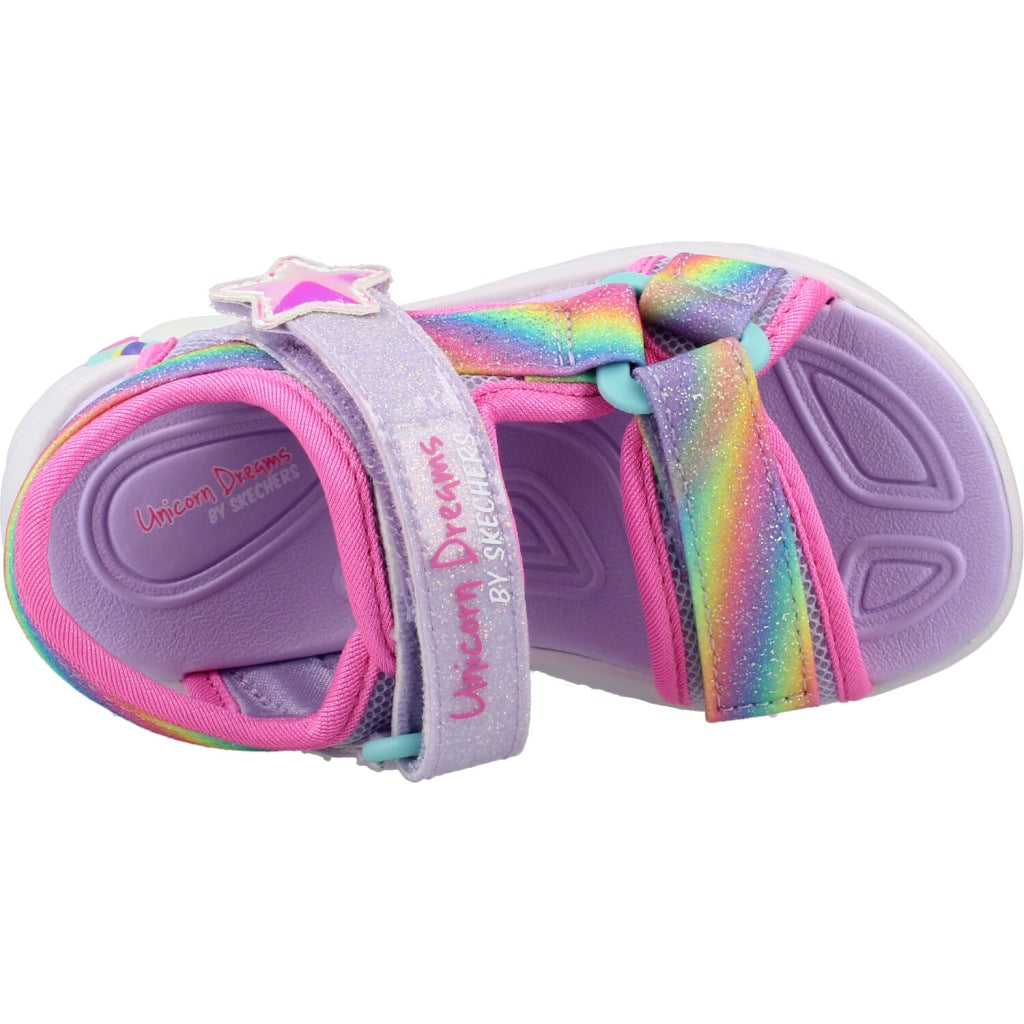SKECHERS UNICORN DREAMS SANDAL- DREAMY en color VIOLETA  (7)