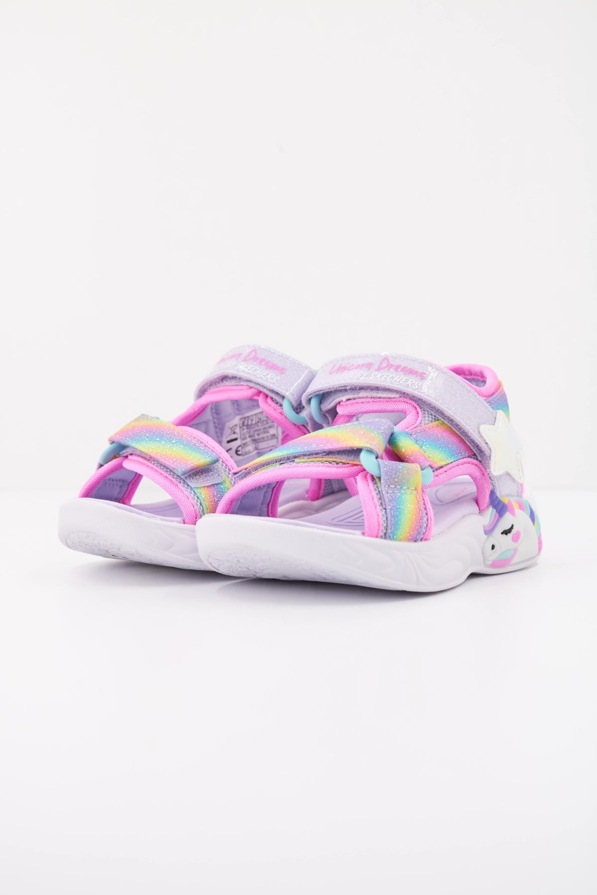 SKECHERS UNICORN DREAMS SANDAL- DREAMY en color VIOLETA  (2)