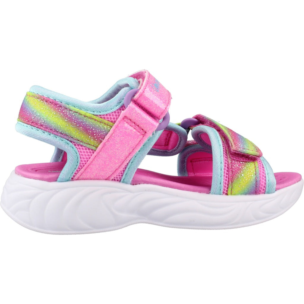 SKECHERS UNICORN DREAMS SANDAL- DREAMY en color ROSA  (4)
