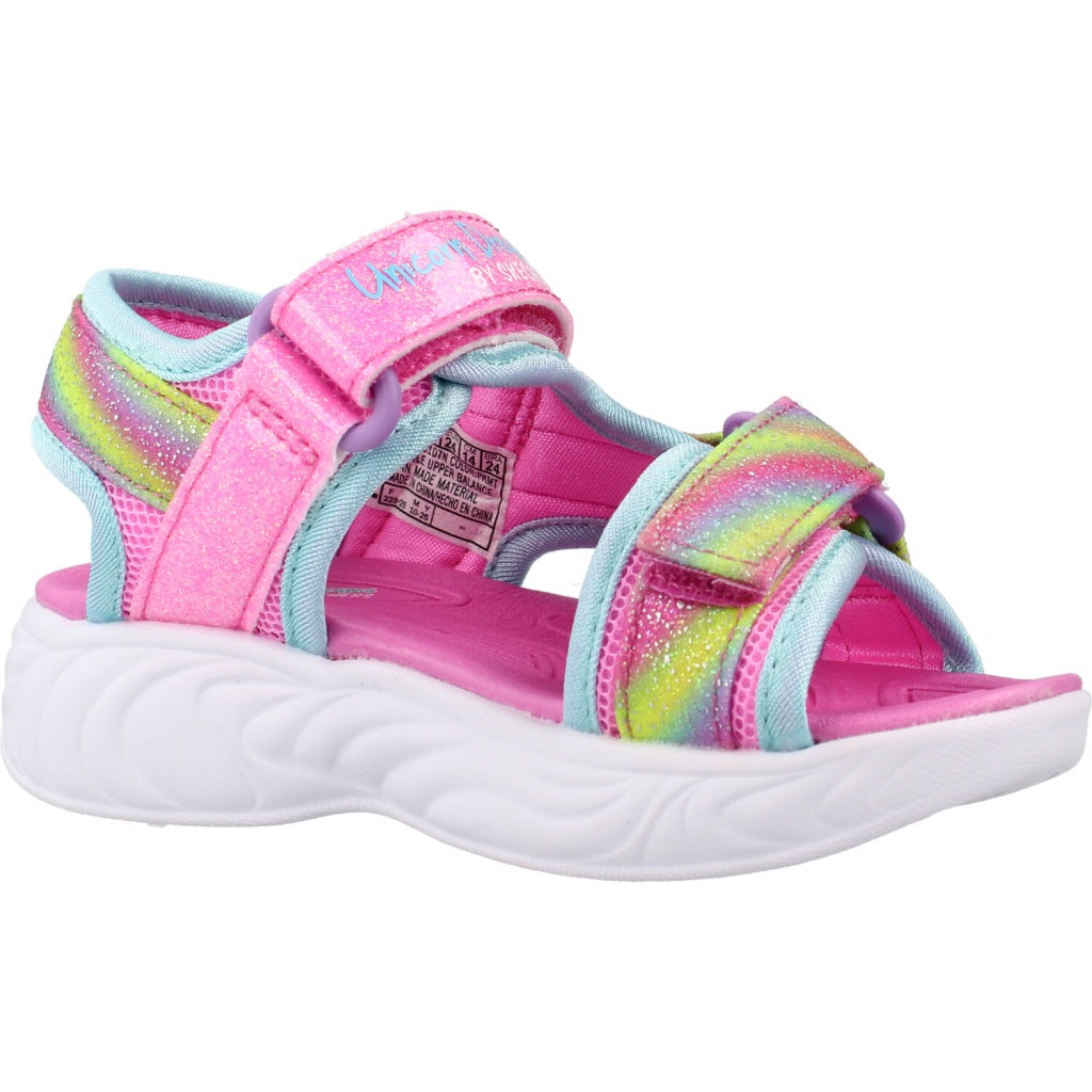 SKECHERS UNICORN DREAMS SANDAL- DREAMY en color ROSA  (5)