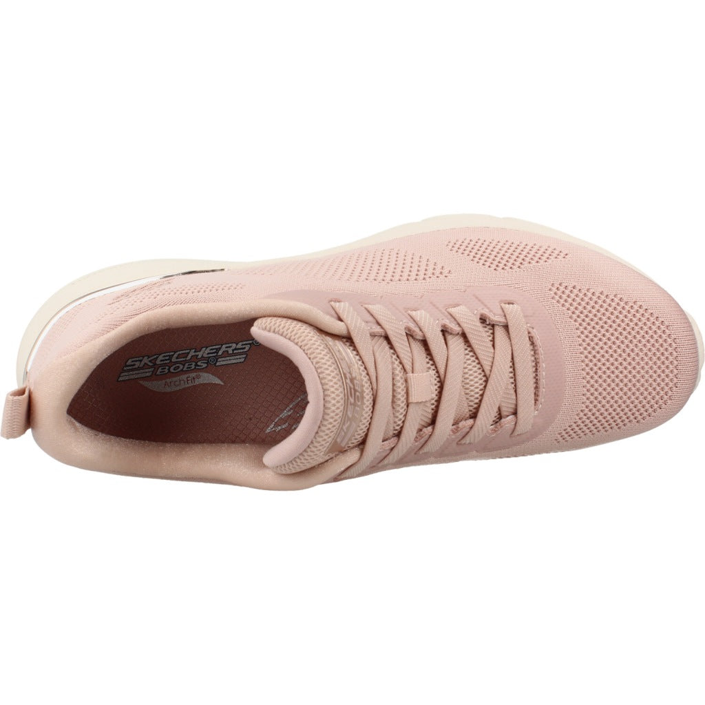 SKECHERS BOBS ARCH FIT ELEV en color ROSA  (7)