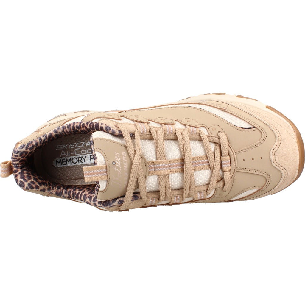 SKECHERS S D LITES WILD CHARM en color MARRON CLARO  (7)