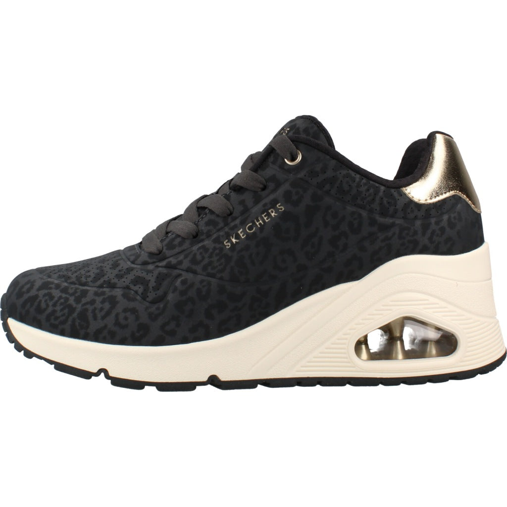 SKECHERS S UNO WEDGE SAFARI en color NEGRO  (2)