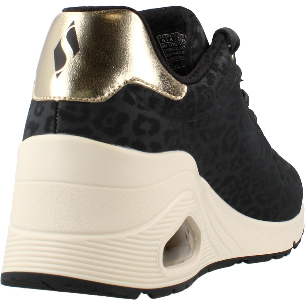 SKECHERS S UNO WEDGE SAFARI en color NEGRO  (3)