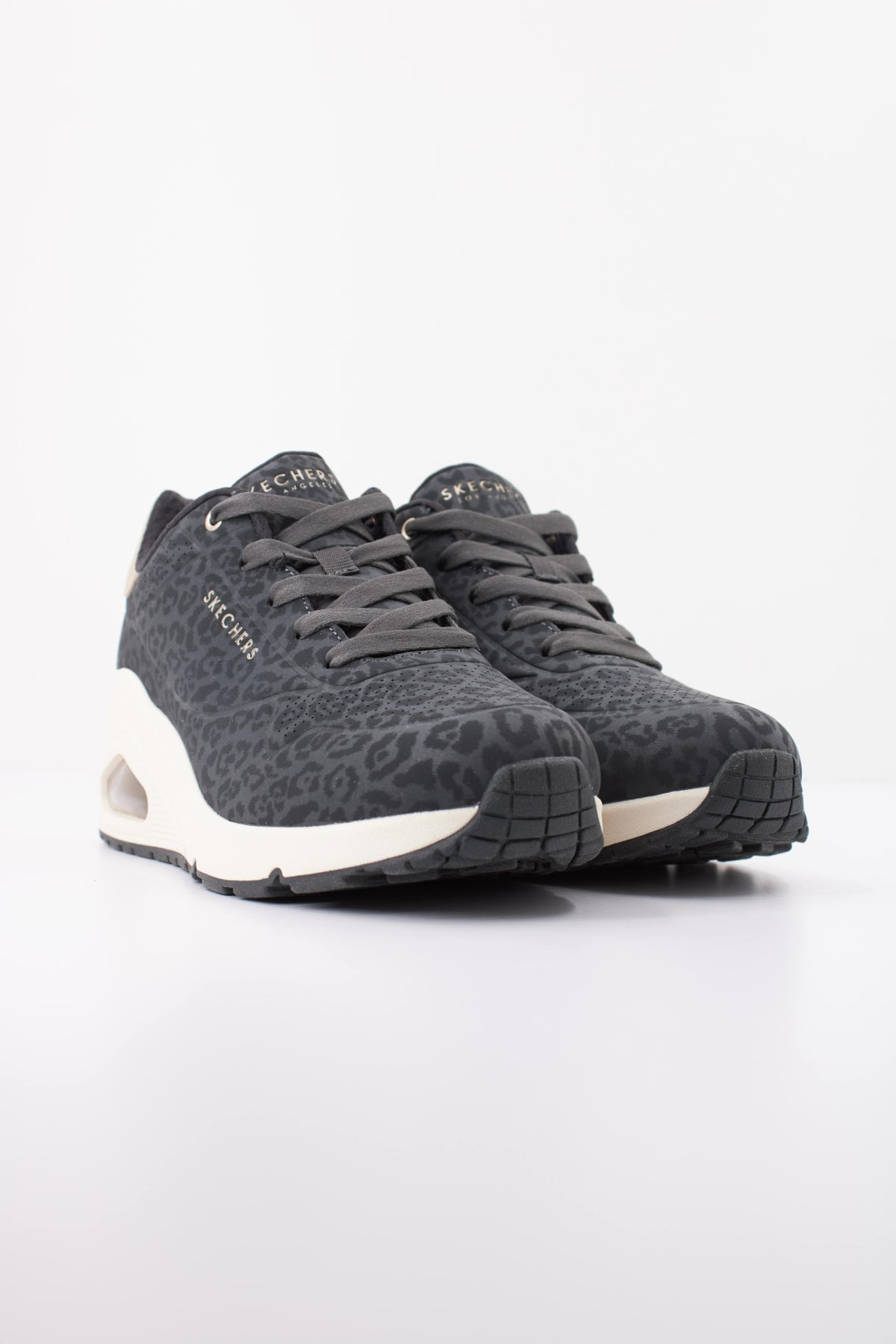 SKECHERS S UNO WEDGE SAFARI en color NEGRO  (2)