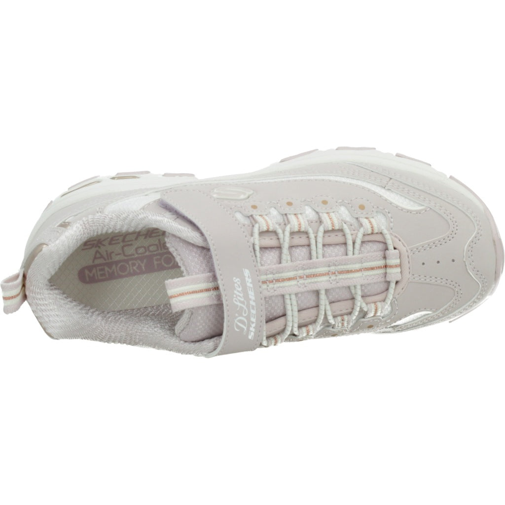 SKECHERS D'LITES - BIGGEST FAN en color NUDE  (7)