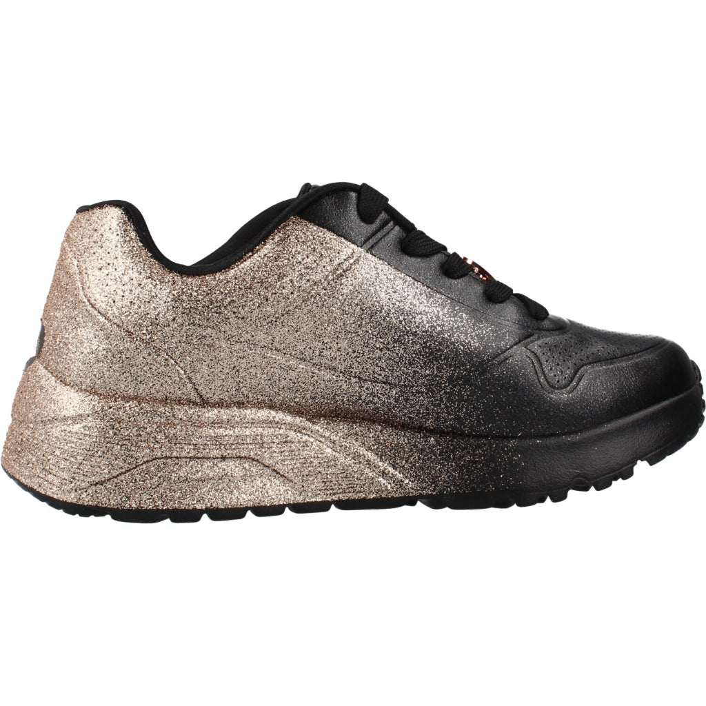 SKECHERS UNO LITE - HEARTDUST FOREVER en color NEGRO  (4)