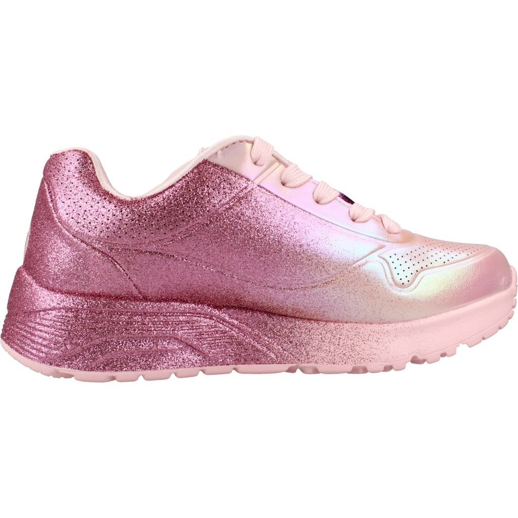 SKECHERS UNO LITE - HEARTDUST FOREVER en color ROSA  (4)