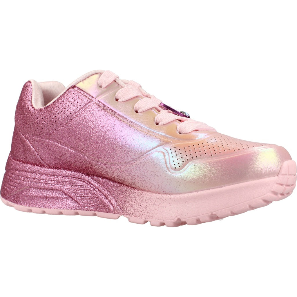 SKECHERS UNO LITE - HEARTDUST FOREVER en color ROSA  (5)