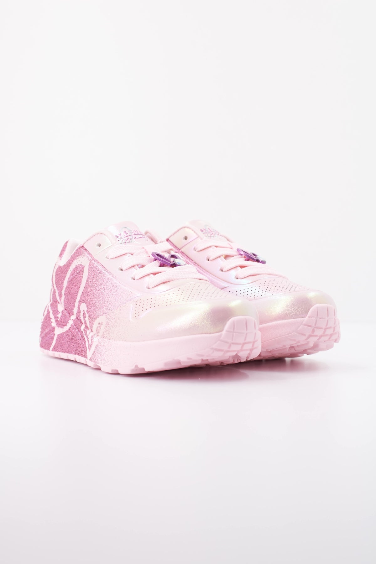 SKECHERS UNO LITE - HEARTDUST FOREVER en color ROSA  (2)