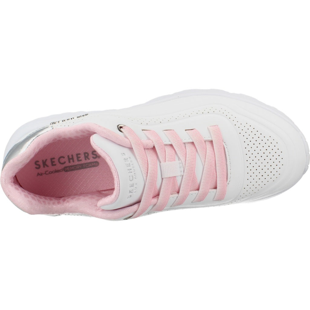 SKECHERS UNO LITE - OMBRE WAVE en color BLANCO  (7)