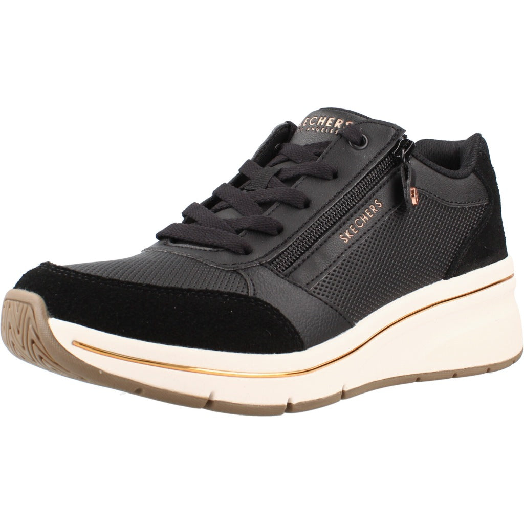 SKECHERS S BILLION FLEX LUXE UP en color NEGRO  (1)