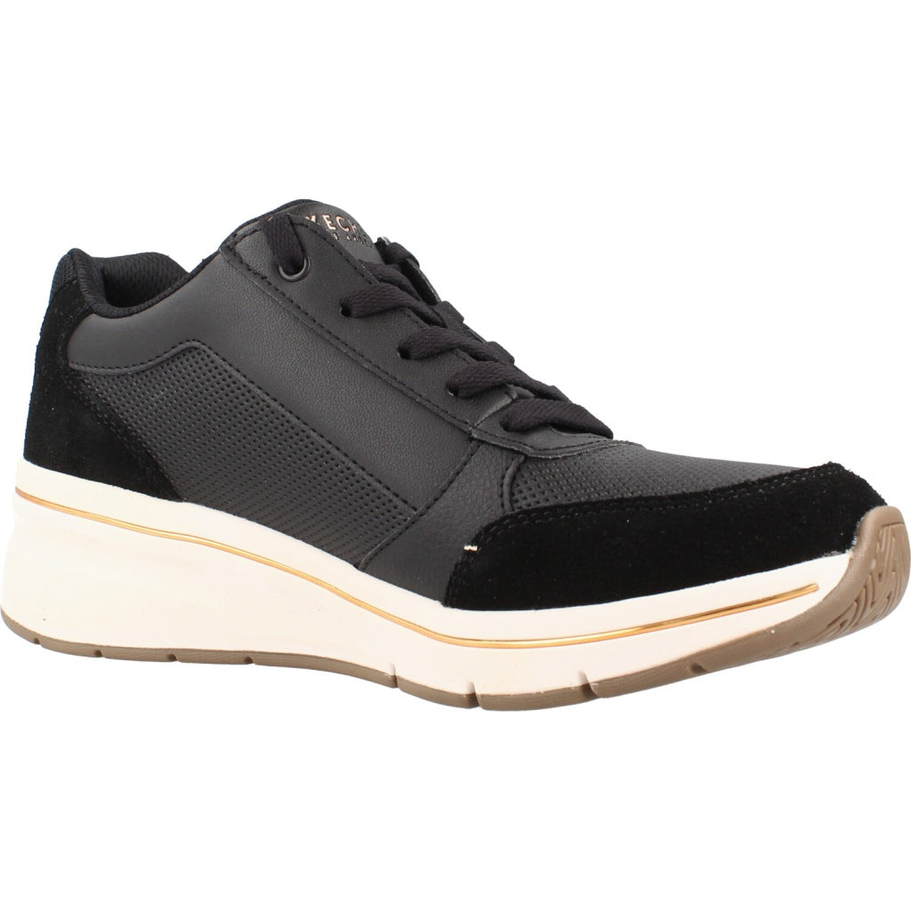 SKECHERS S BILLION FLEX LUXE UP en color NEGRO  (5)