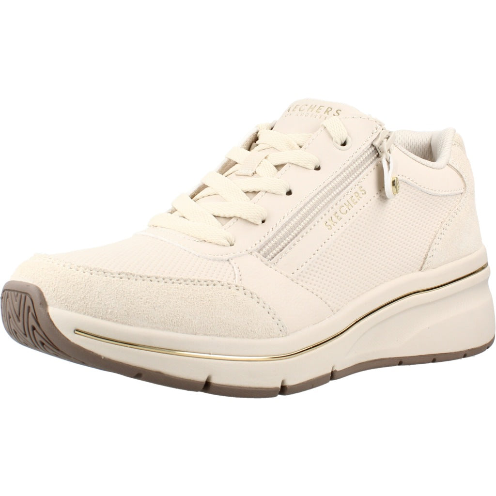 SKECHERS S BILLION FLEX LUXE UP en color BEIS  (1)