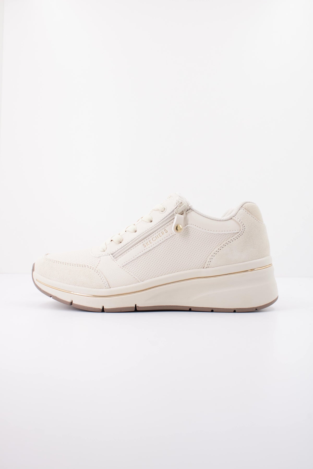 SKECHERS S BILLION FLEX LUXE UP en color BEIS  (1)