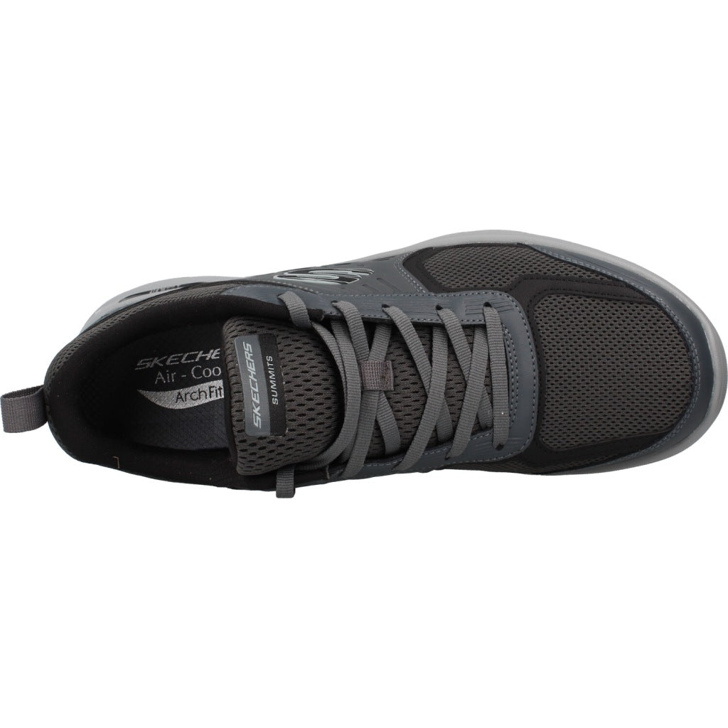 SKECHERS ARCH FIT SUMMITS - LEEGE en color GRIS  (7)