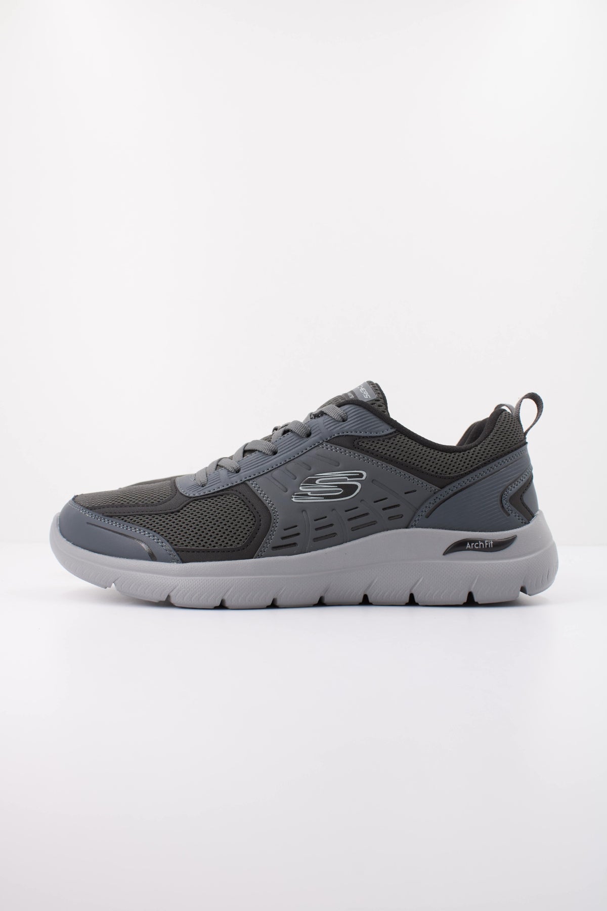 SKECHERS ARCH FIT SUMMITS - LEEGE en color GRIS  (1)