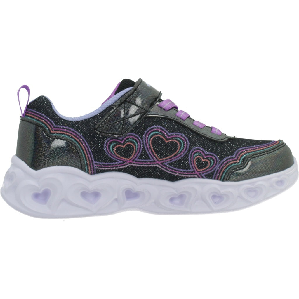 SKECHERS LCS HEART LIGHTS en color NEGRO  (4)