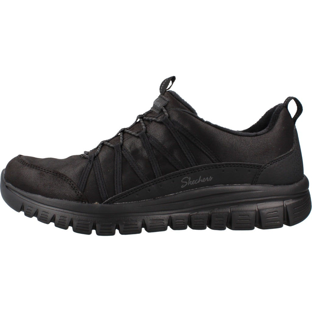 SKECHERS S GRACEFUL COZY HUG en color NEGRO  (2)