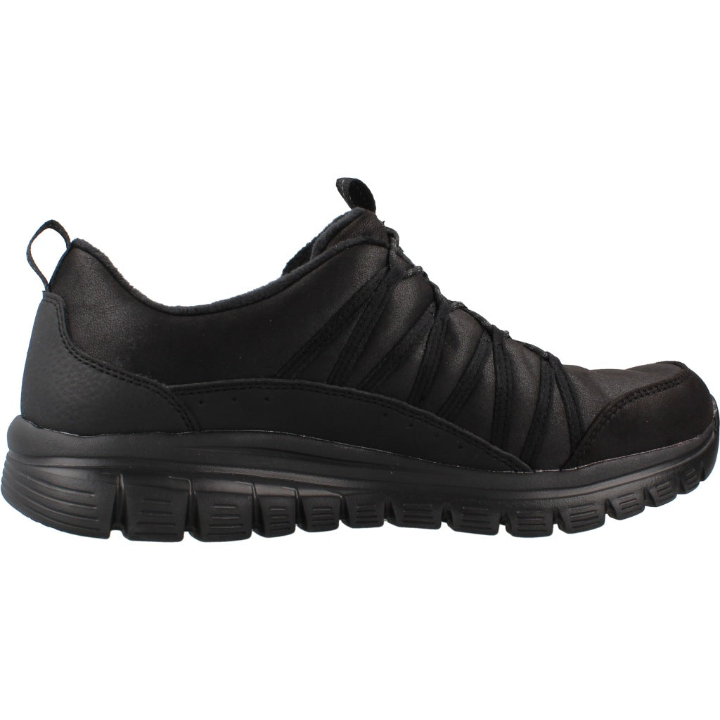 SKECHERS S GRACEFUL COZY HUG en color NEGRO  (4)