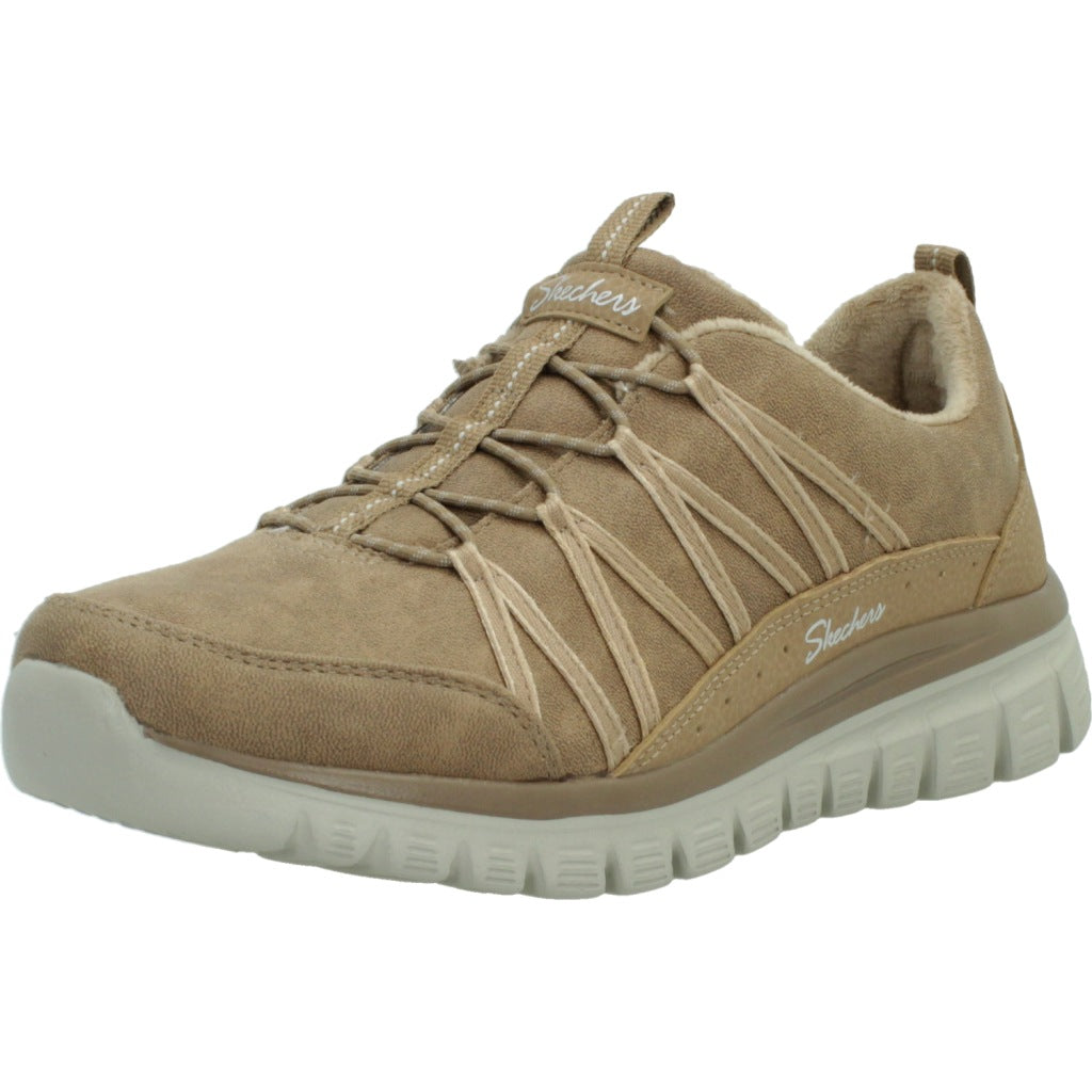 SKECHERS S GRACEFUL COZY HUG en color MARRON CLARO  (1)