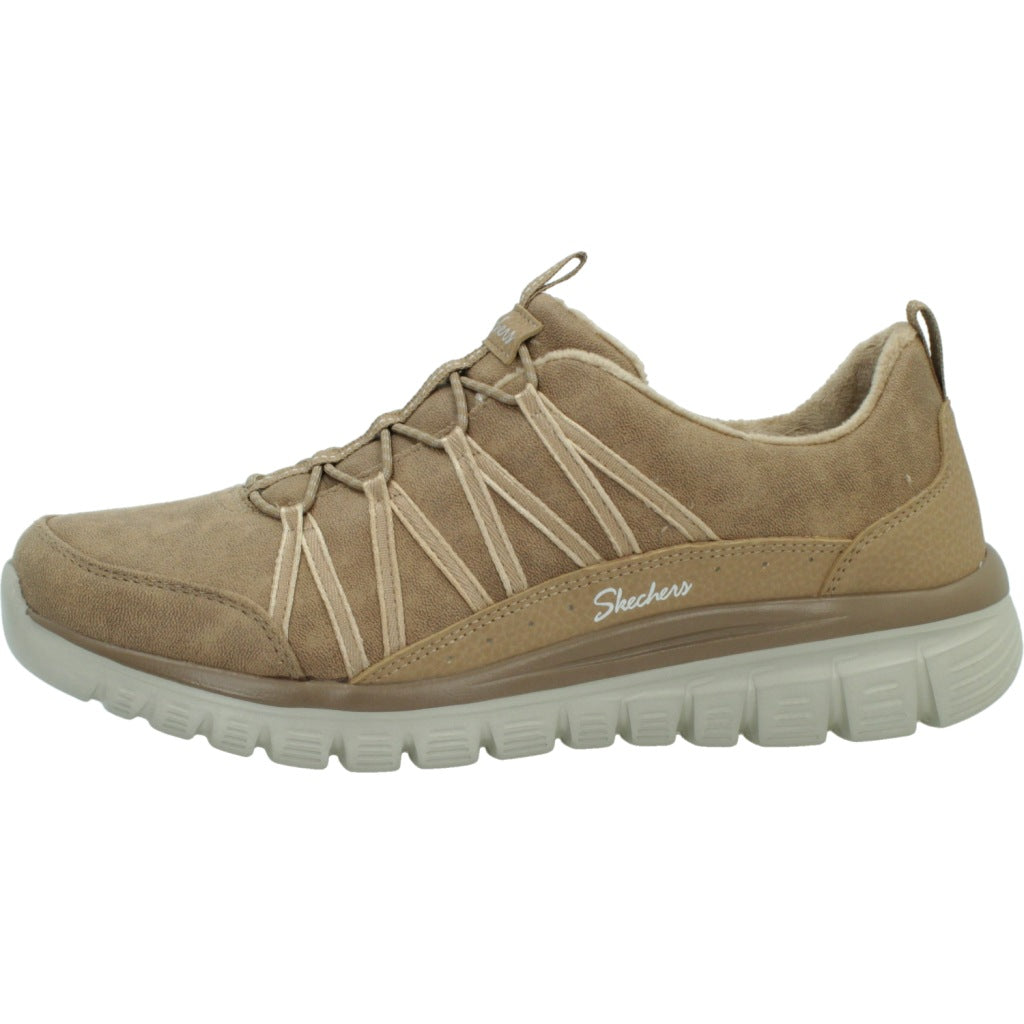 SKECHERS S GRACEFUL COZY HUG en color MARRON CLARO  (2)