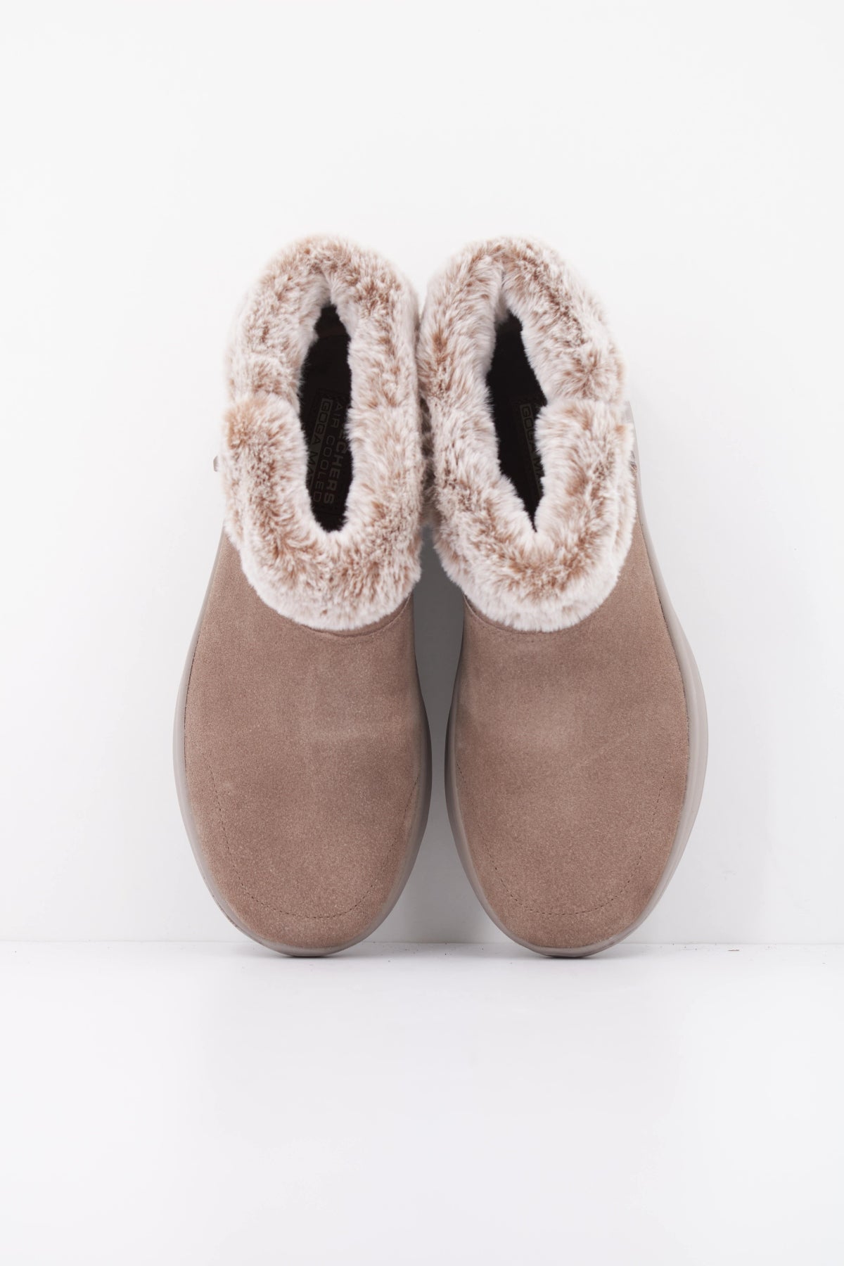 SKECHERS S ON THE GO ENCORE SNOW en color MARRON CLARO  (3)