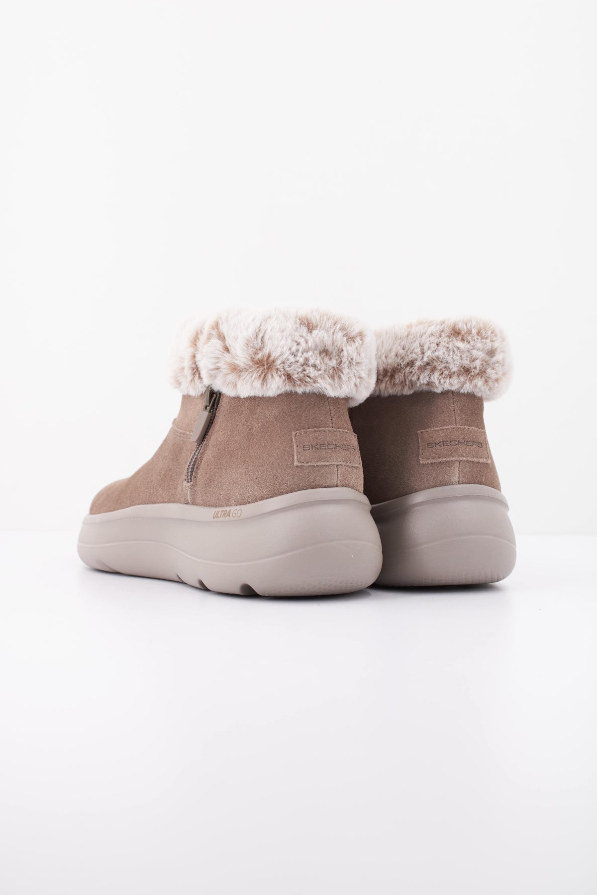 SKECHERS S ON THE GO ENCORE SNOW en color MARRON CLARO  (4)