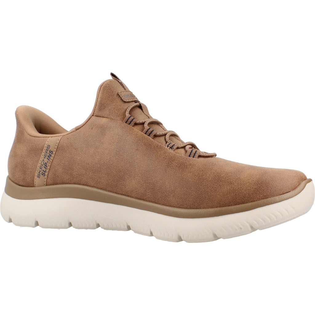 SKECHERS S SUMMITS KORLO en color MARRON CLARO  (5)