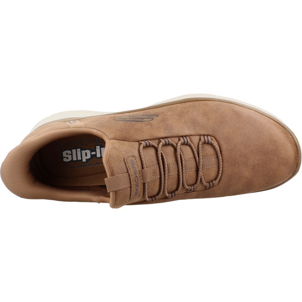 SKECHERS S SUMMITS KORLO en color MARRON CLARO  (7)