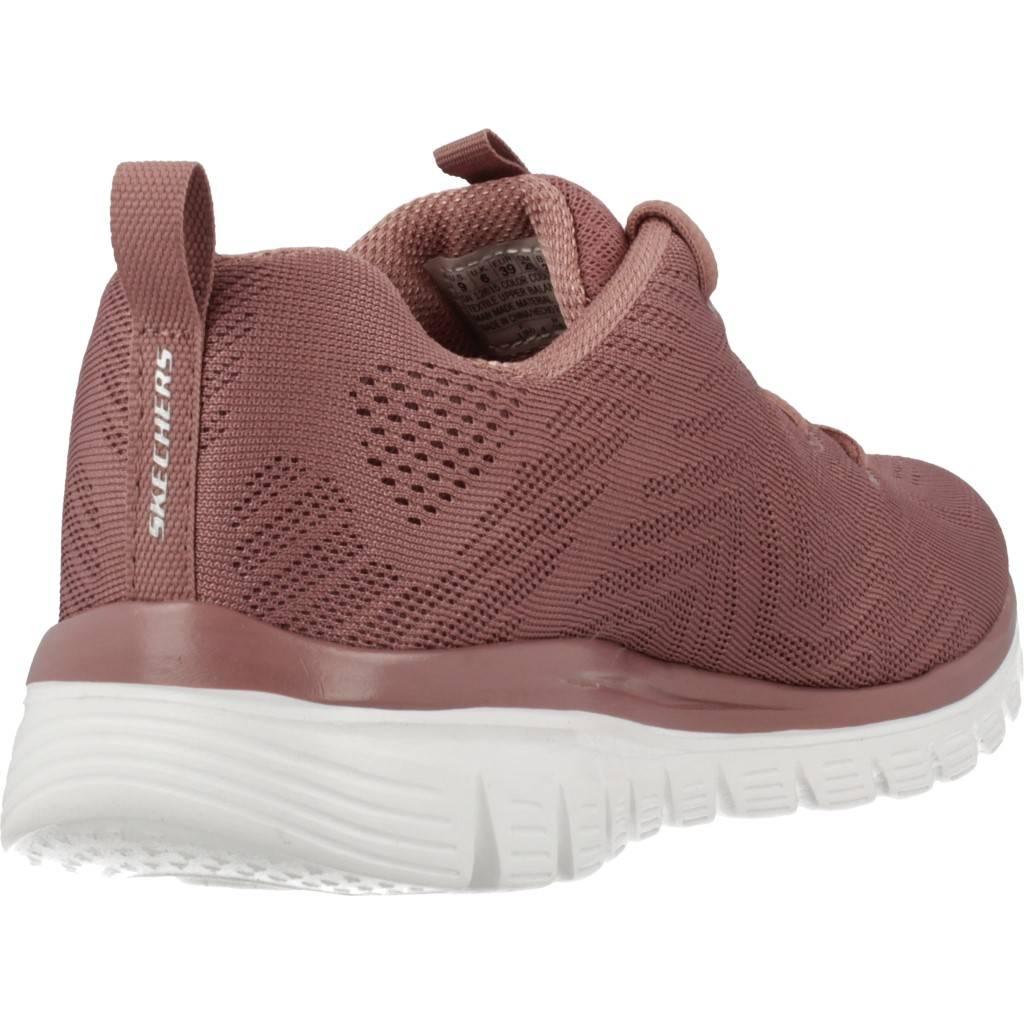 SKECHERS GRACEFUL GET CONNECTED en color ROSA  (3)