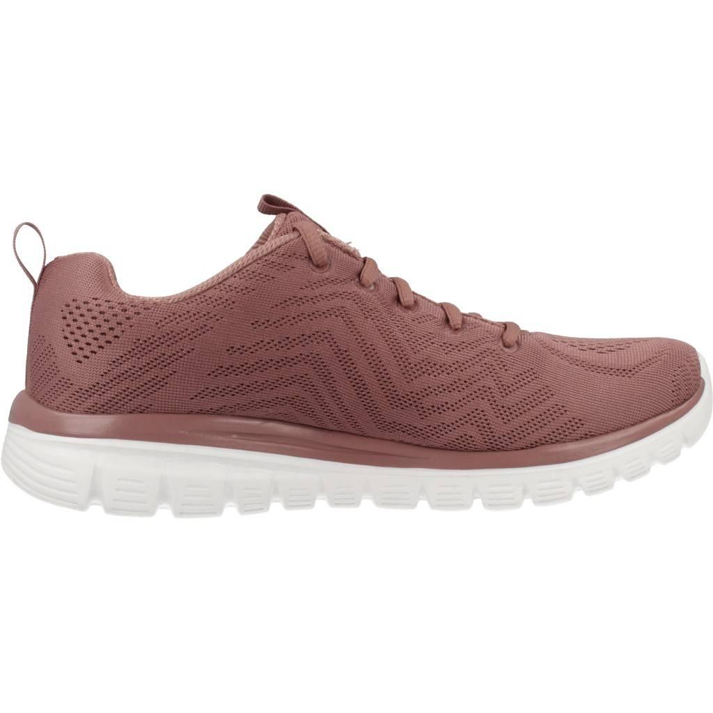 SKECHERS GRACEFUL GET CONNECTED en color ROSA  (4)