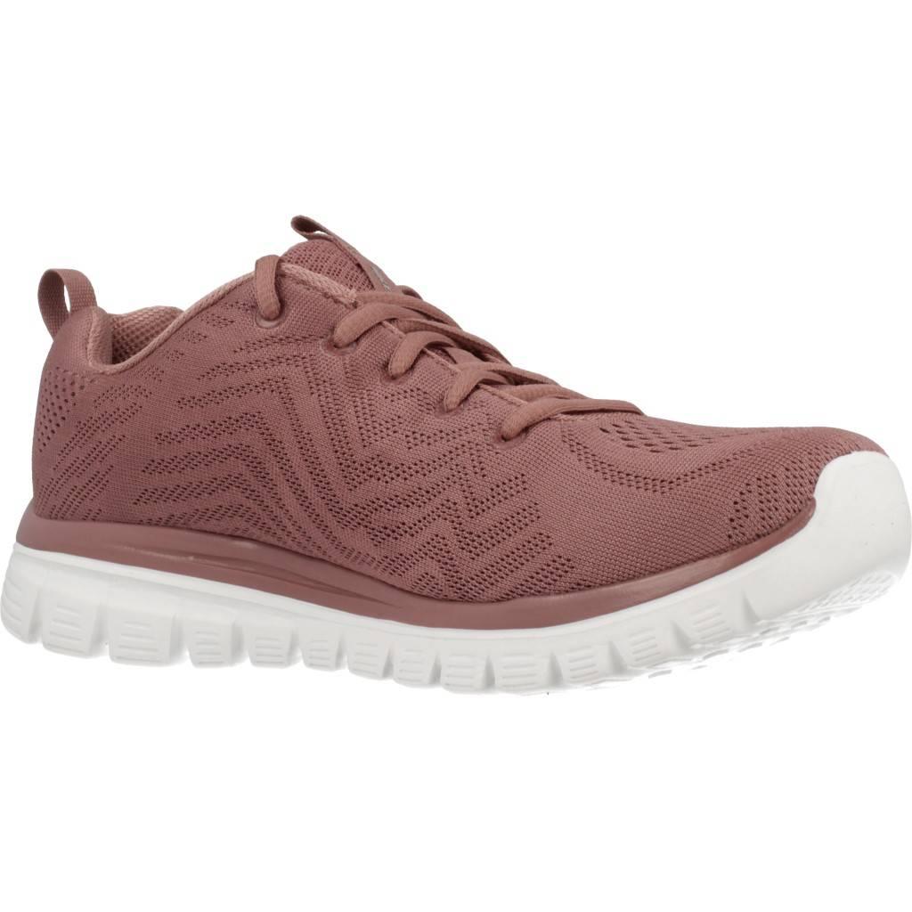 SKECHERS GRACEFUL GET CONNECTED en color ROSA  (5)
