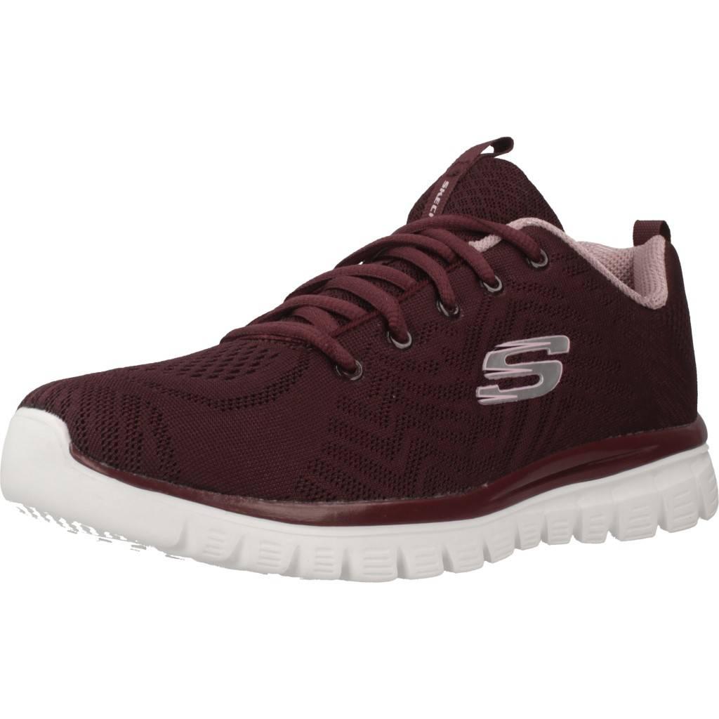 SKECHERS GRACEFUL GET CONNECTED en color BURDEOS  (1)