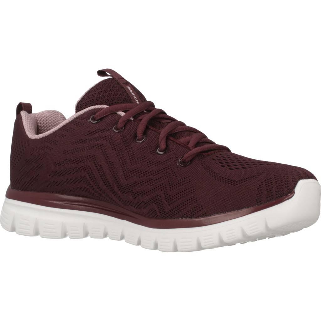SKECHERS GRACEFUL GET CONNECTED en color BURDEOS  (5)