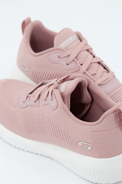 SKECHERS BOBS SQUAD - TOUGH TALK en color ROSA  (2)